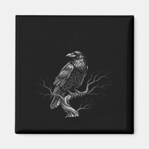 F-caw-f - Raven - Crow - Halloween Kostuum Premium Magneet