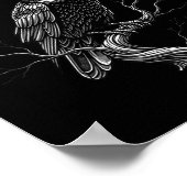 F-caw-f - Raven - Crow - Halloween Kostuum Premium Poster (Hoek)