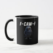 F Caw F Raven Funny Gear Creative Style Mok (Links)