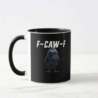 F Caw F Raven Funny Gear Creative Style Mok