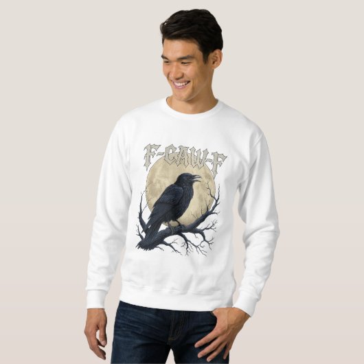 F-CAW-F Raven Gotische Maan T-shirt (Voorkant volledig)