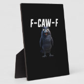 F Caw F Raven Grappige Uitrusting Creatieve Stijl Fotoplaat (Zijkant)