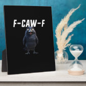 F Caw F Raven Grappige Uitrusting Creatieve Stijl Fotoplaat (Zijkant)