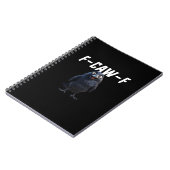 F Caw F Raven Grappige Uitrusting Creatieve Stijl Notitieboek (Linkerzijde)