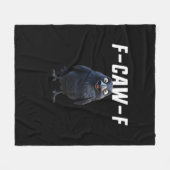 F Caw F Raven Grappige Uitrusting Creative Stijl Fleece Deken (Voorkant (Horizontaal))