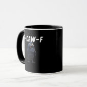 F Caw F Raven Grappige Uitrusting Creative Stijl Mok (Voorkant links)