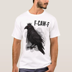 F-CAW-F Raven King - Dark Fantasy Waterverf Art T-shirt