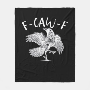 F-Caw-F Raven Retro Classic Fleece Deken