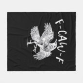 F-Caw-F Raven Retro Classic Fleece Deken (Voorkant (Horizontaal))