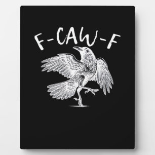 F-Caw-F Raven Retro Classic Fotoplaat