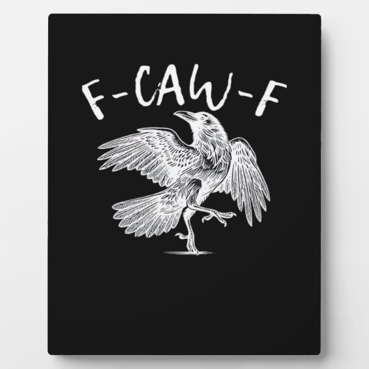 F-Caw-F Raven Retro Classic Fotoplaat (Voorkant)