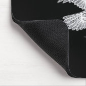 F-Caw-F Raven Retro Classic Muismat (Hoek)
