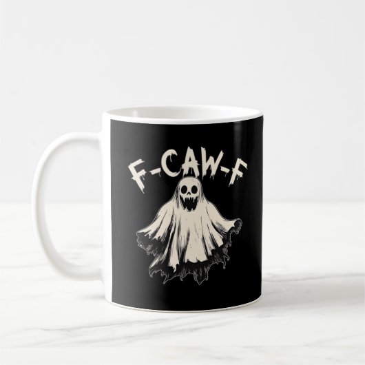 F Caw F Raven Retro Classic Style Koffiemok (Links)