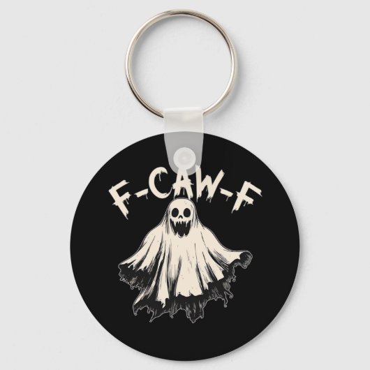 F Caw F Raven Retro Classic Style Sleutelhanger (Voorkant)