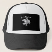 F-Caw-F Raven Retro Classic Trucker Pet (Voorkant)