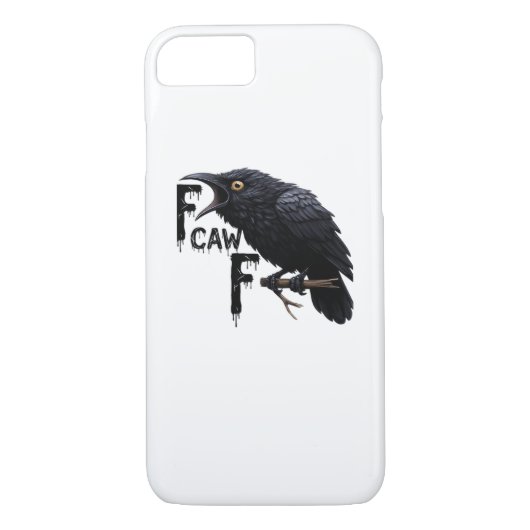 F Caw F Retro Classic Case-Mate iPhone Case (Achterkant)