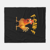 F-Caw-F Retro Classic Fleece Deken (Voorkant (Horizontaal))