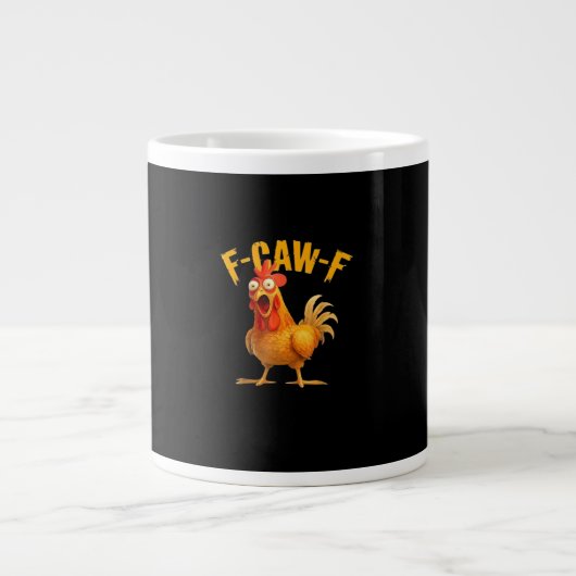 F-Caw-F Retro Classic Grote Koffiekop (Voorkant)