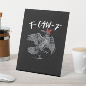 F-Caw-F Retro Classic Reclamebord Met Voetstuk (Insitu)