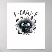 F Caw F Retro Classic Style Poster (Voorkant)