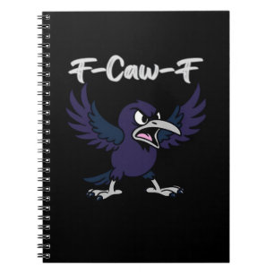 F-Caw-F Retro Grafisch Notitieboek