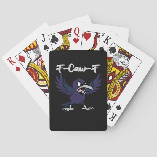 F-Caw-F Retro Grafisch Pokerkaarten (Achterkant)