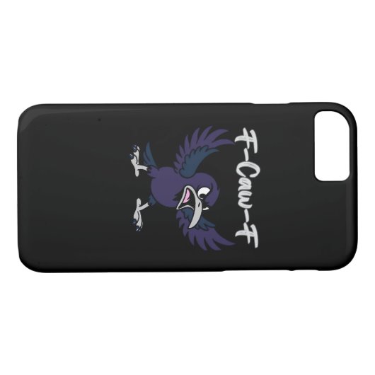 F-Caw-F Retro Graphic Case-Mate iPhone Case (Achterkant (Horizontaal))