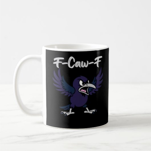 F-Caw-F Retro Graphic Koffiemok (Links)