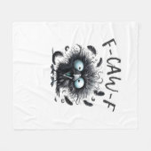 F Caw F Retro Klassieke Stijl Fleece Deken (Voorkant (Horizontaal))