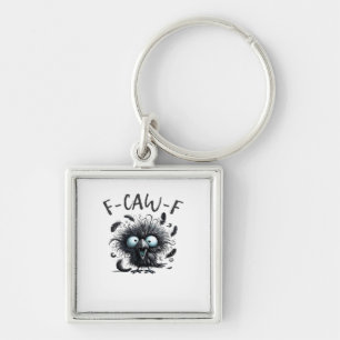 F Caw F Retro Klassieke Stijl Sleutelhanger