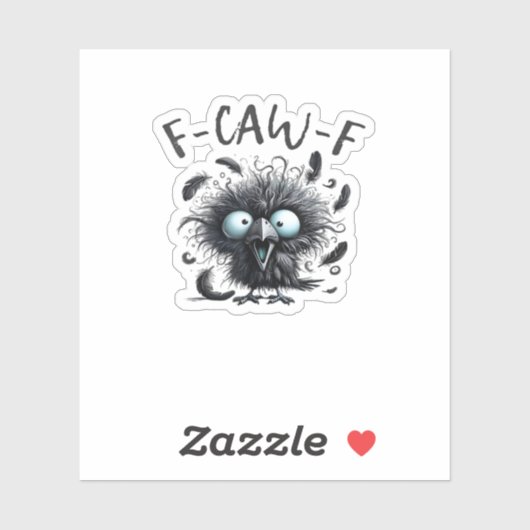 F Caw F Retro Klassieke Stijl Sticker (Vel)