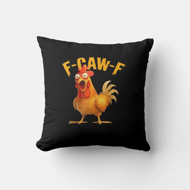 F-Caw-F Retro Klassieker Kussen (Voorkant)