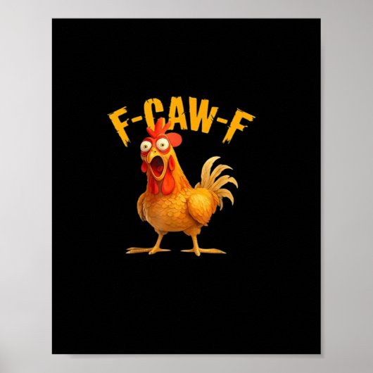 F-Caw-F Retro Klassieker Poster (Voorkant)