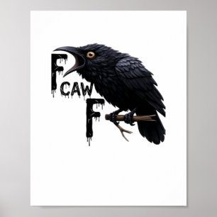 F Caw F Retro Klassieker Poster