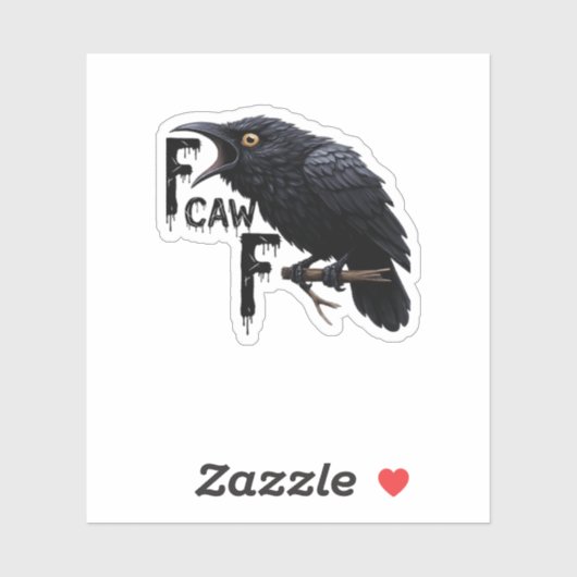 F Caw F Retro Klassieker Sticker (Vel)