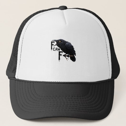 F Caw F Retro Klassieker Trucker Pet (Voorkant)