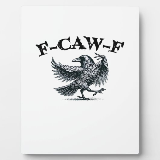 F-Caw-F Retro Stijl Fotoplaat (Voorkant)