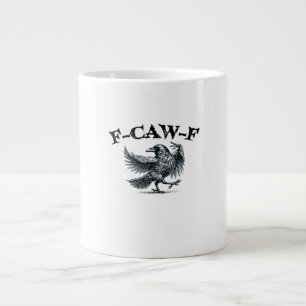 F-Caw-F Retro Stijl Grote Koffiekop