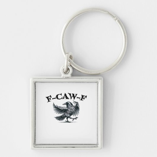 F-Caw-F Retro Stijl Sleutelhanger (Voorkant)
