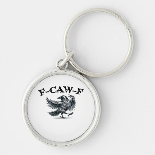 F-Caw-F Retro Stijl Sleutelhanger (Voorkant)