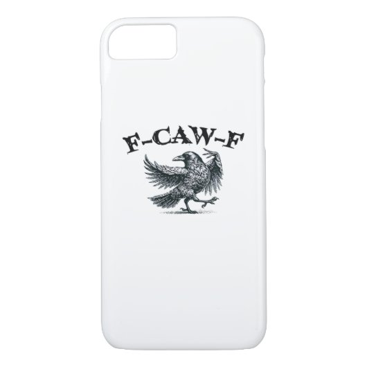 F-Caw-F Retro Style Case-Mate iPhone Case (Achterkant)