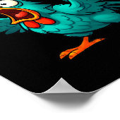 F-caw-f Rooster Chicken Funny Farm Animal Humor  Poster (Hoek)