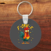 F Caw F Rooster Funny Bird Chicken Whisperer Fawk  Sleutelhanger (Voorkant)