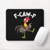 F-caw-f Rooster Funny Bird Fcaw-f Chicken Whispere Muismat (Met muis)