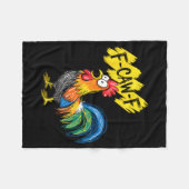 F Caw F Rooster Funny Bird Fcawf Chicken Whisperer Fleece Deken (Voorkant (Horizontaal))