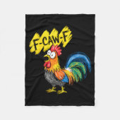 F Caw F Rooster Funny Bird Fcawf Chicken Whisperer Fleece Deken (Voorkant)