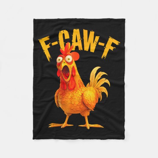 F Caw F Rooster Funny Bird Fcawf Chicken Whisperer Fleece Deken (Voorkant)