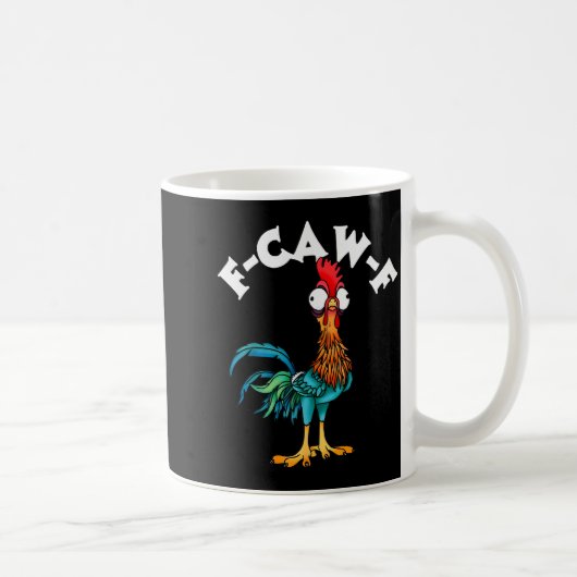 F Caw F Rooster Funny Bird Fcawf Chicken Whisperer Koffiemok (Rechts)