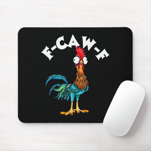 F Caw F Rooster Funny Bird Fcawf Chicken Whisperer Muismat (Met muis)