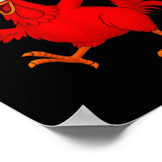 F Caw F Rooster Funny Bird Fcawf Chicken Whisperer Poster (Hoek)